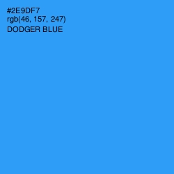 #2E9DF7 - Dodger Blue Color Image